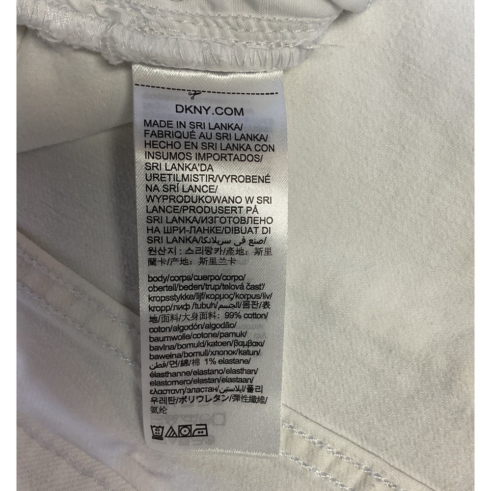 NWT! Men's DKNY White Bedford Jeans Straight Stretch Painters - W40 x L30 - Picture 4 of 8